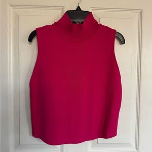 House of Harlow 1960 Fuchsia Mock Neck Crop Top